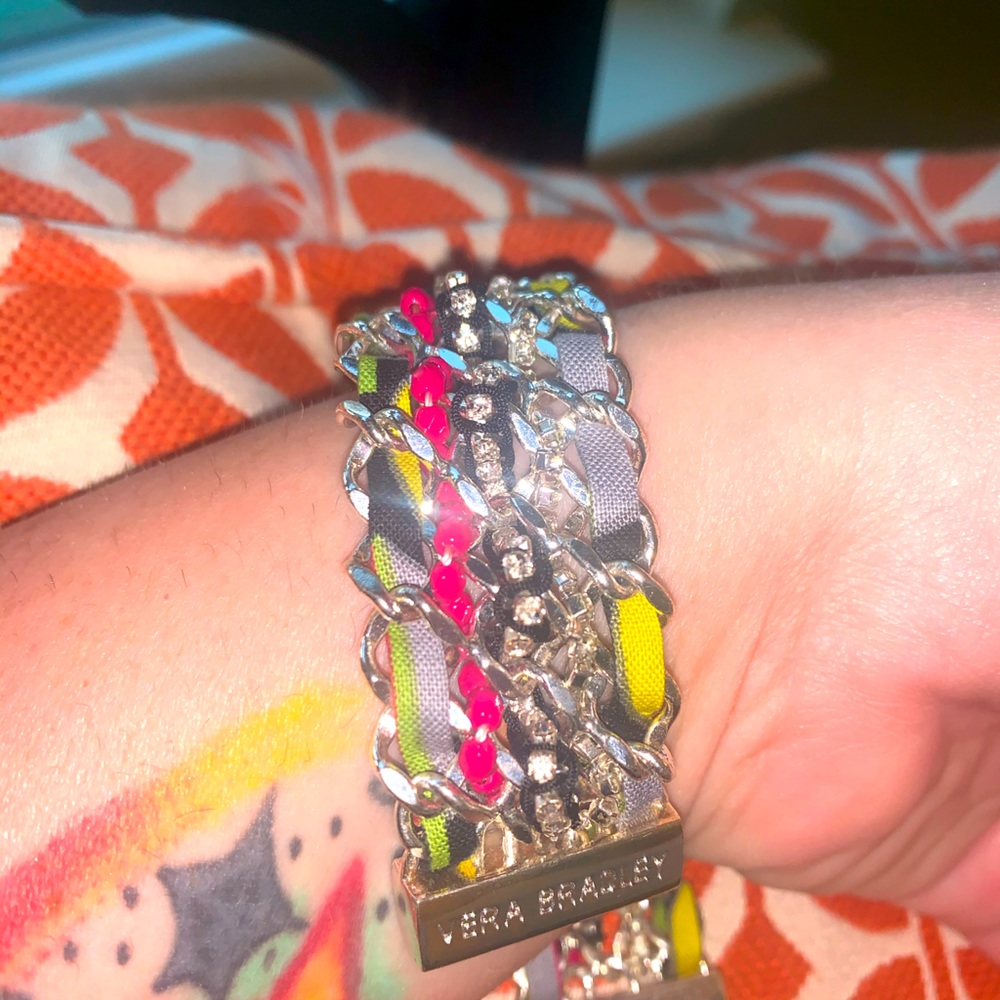 Vera Bradley bracelet with snap magnetic closer